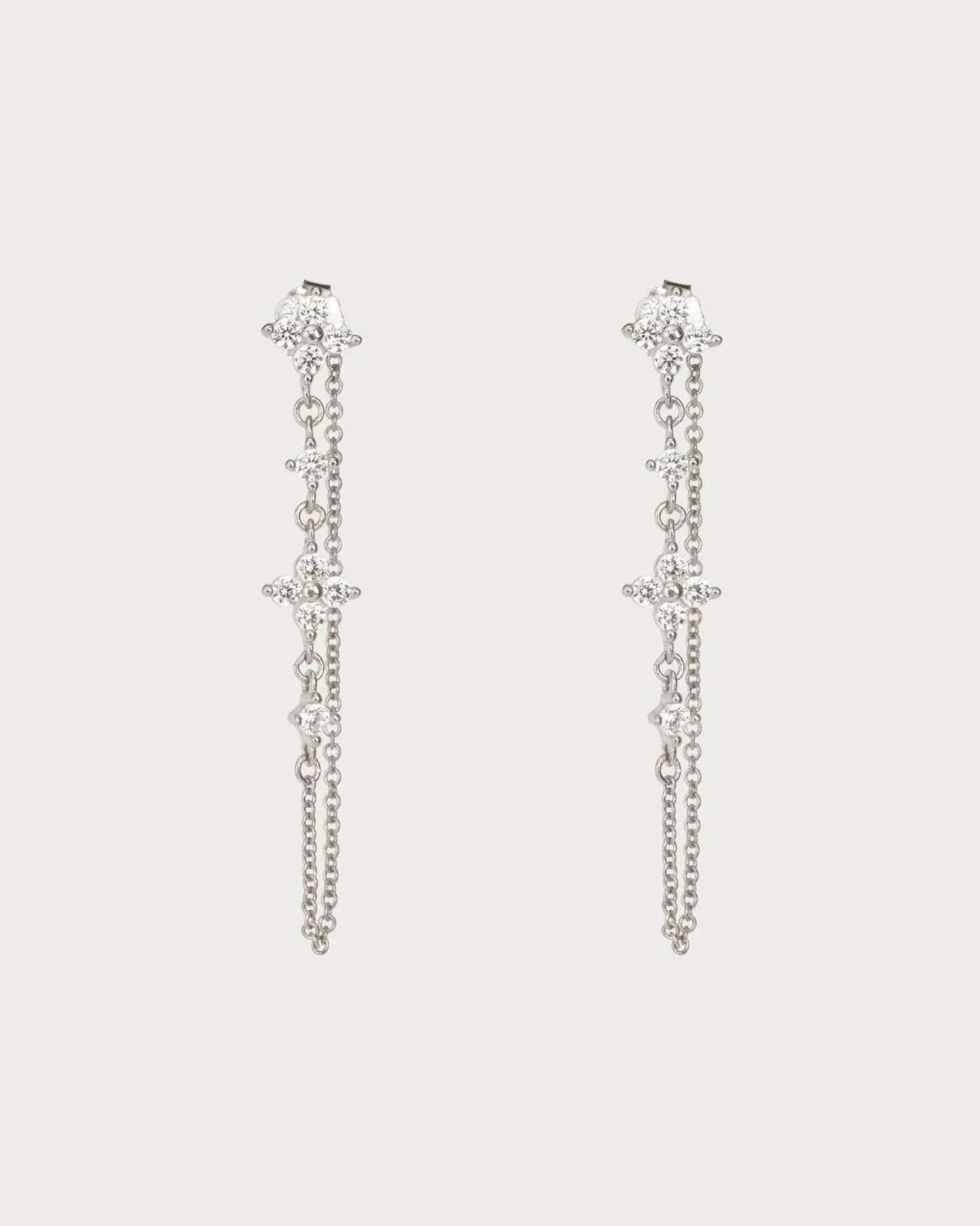 Gold clover earrings