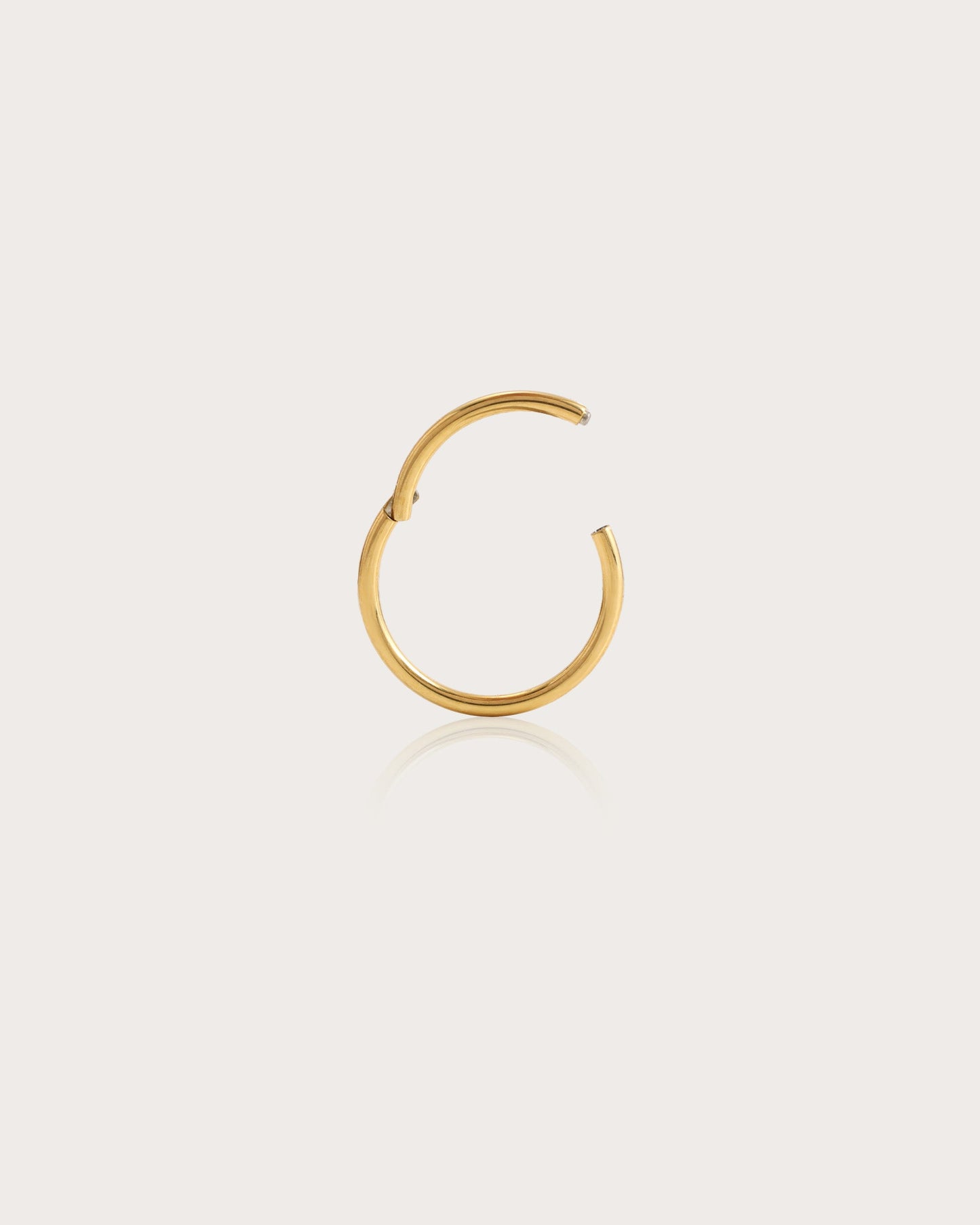 Single Mini Hoop Helix Earring in Gold