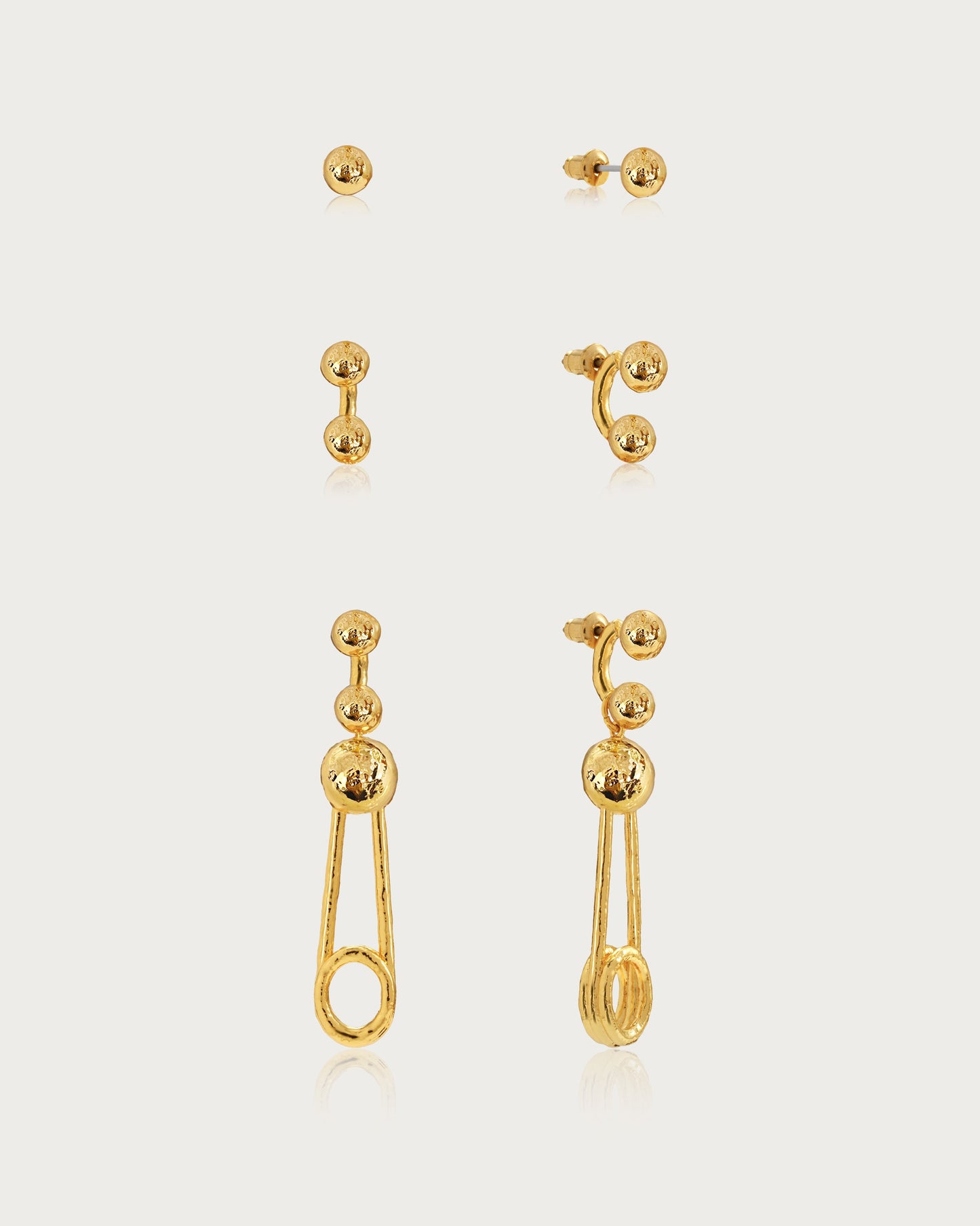 Medical steel columns Earrings