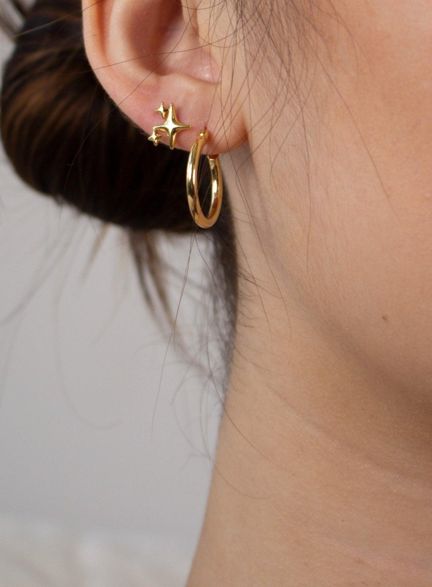 Shiny earrings