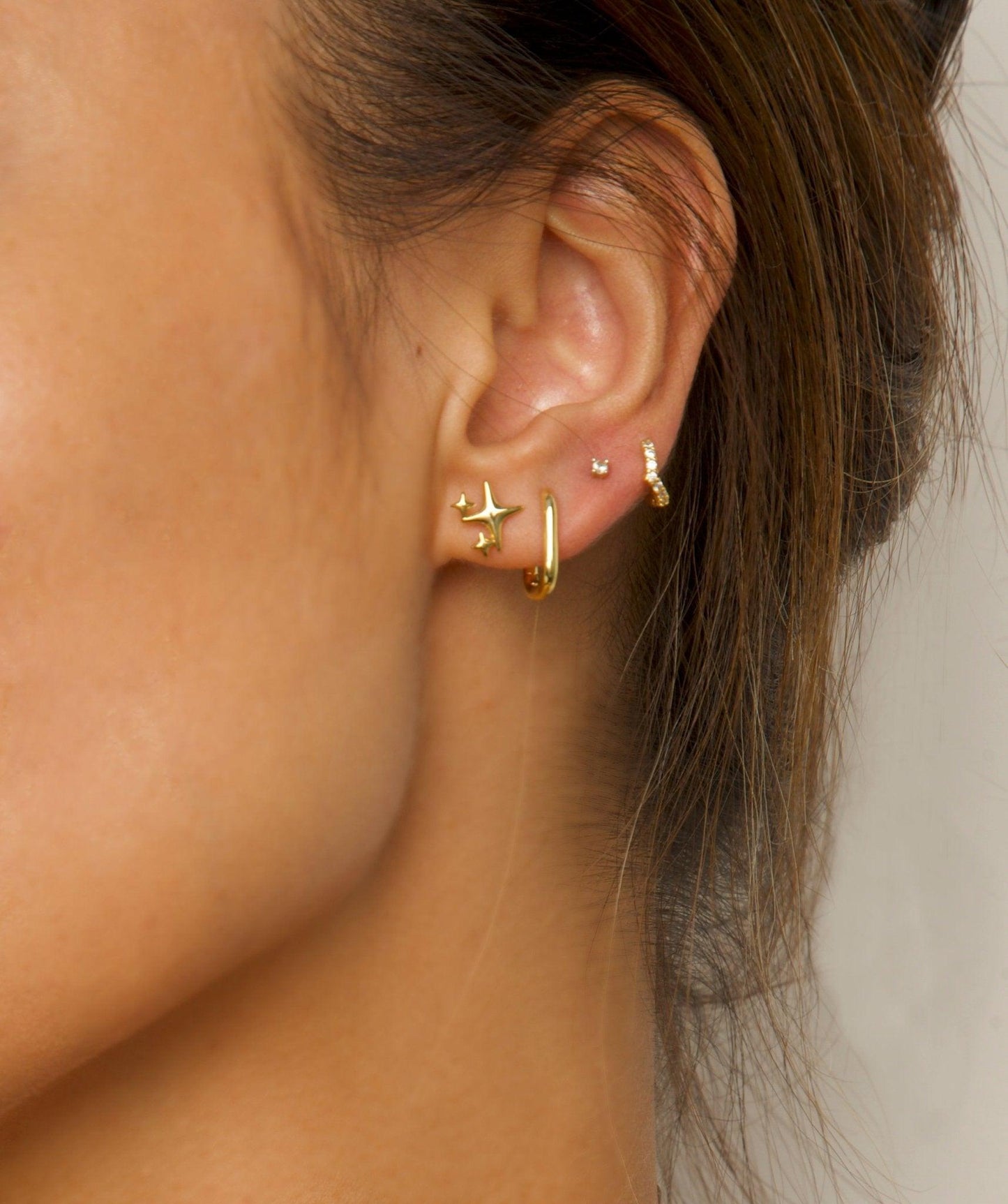 Shiny earrings