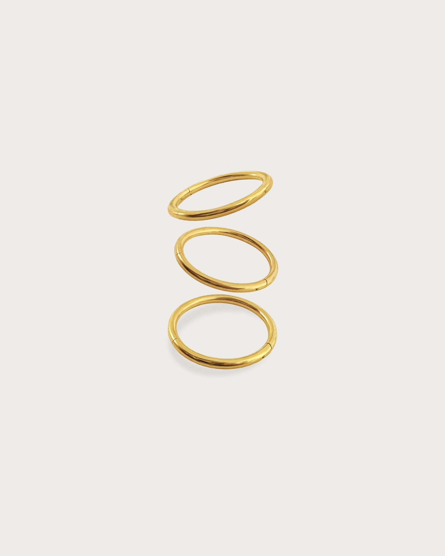 Single Mini Hoop Helix Earring in Gold