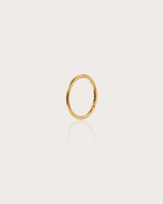 Single Mini Hoop Helix Earring in Gold