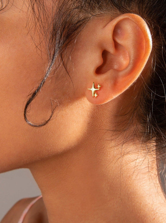 Shiny earrings